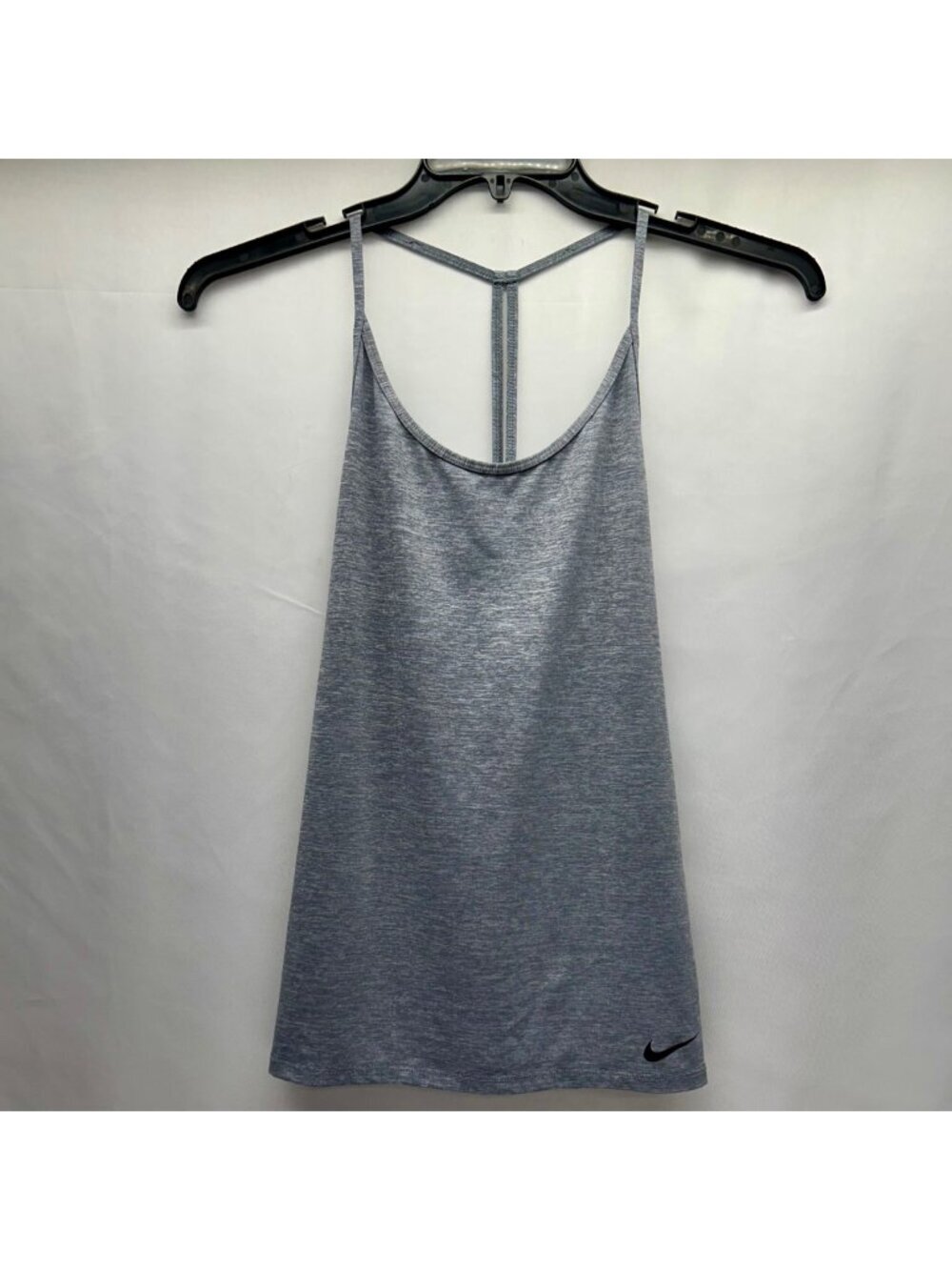 Nike Dri-Fit Athletic Tank Women's S Heather Gray Crossback Straps